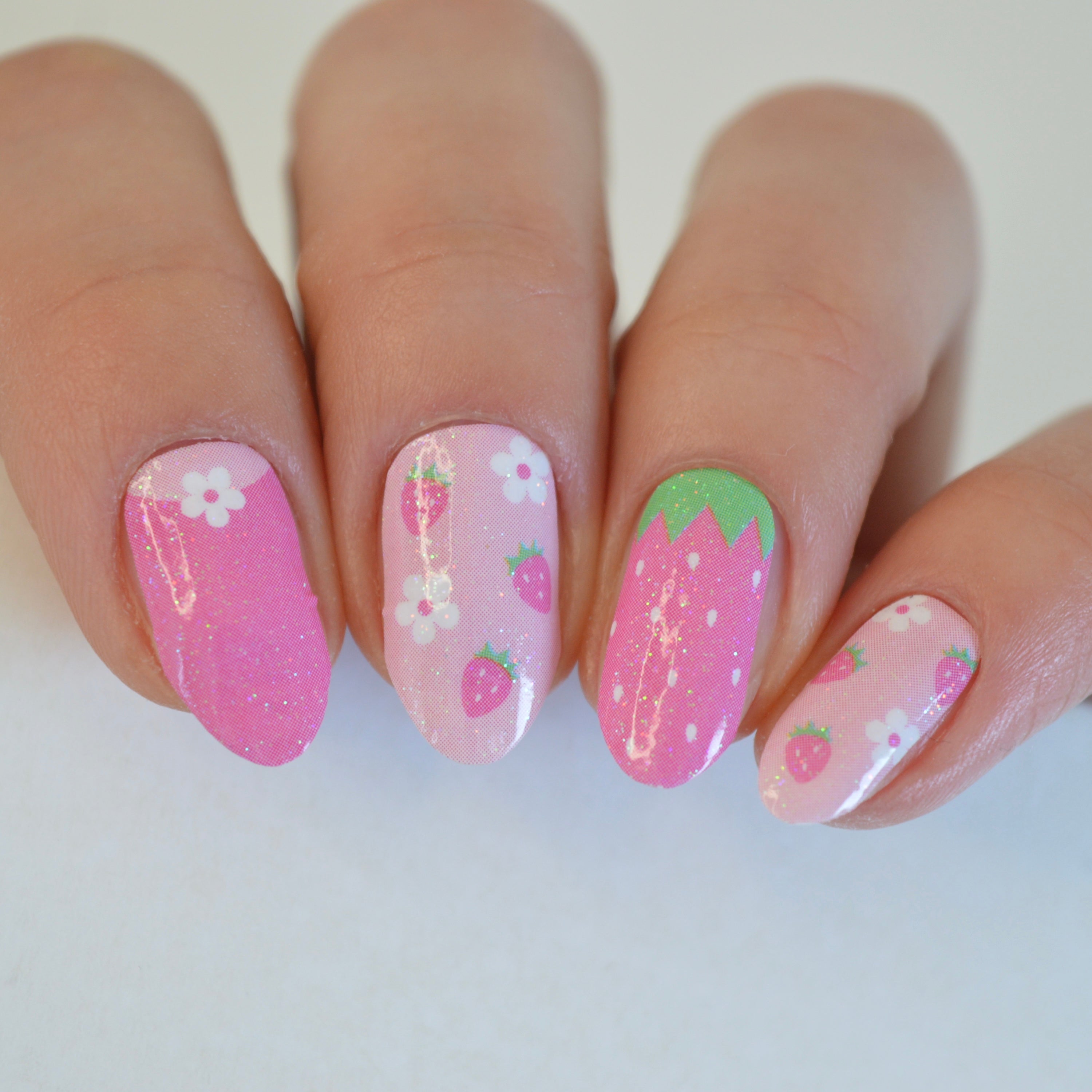 KIDS Strawberry Milk  | Nail Polish Wraps
