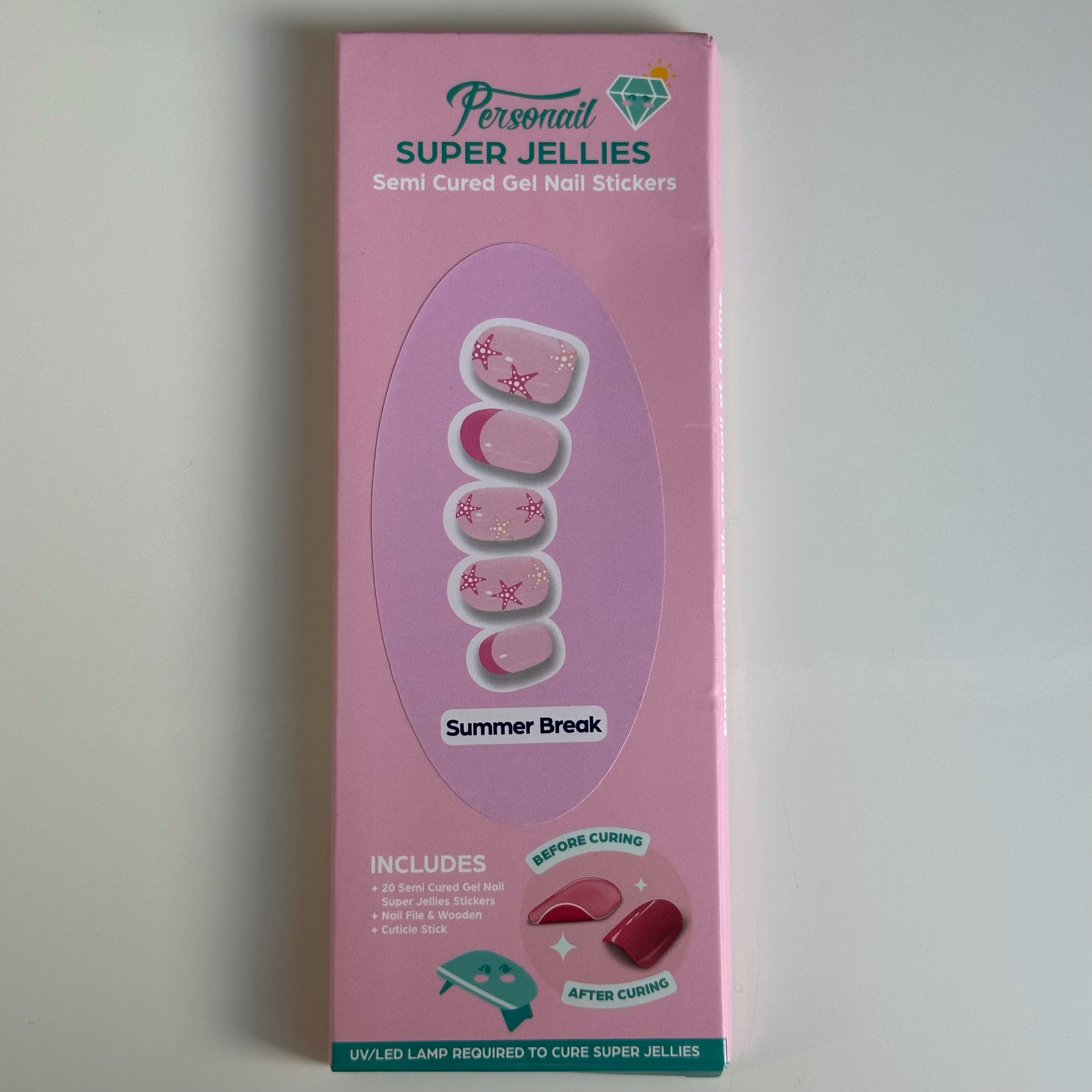 Summer Break | Super Jellies DIY Hard Semi Cured Gel Nail Wraps