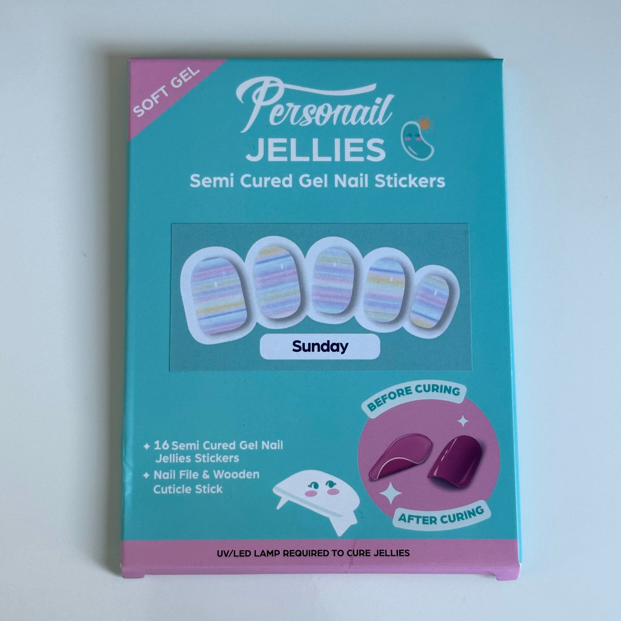 Sunday | Jellies DIY Soft Semi Cured Gel Nail Wraps