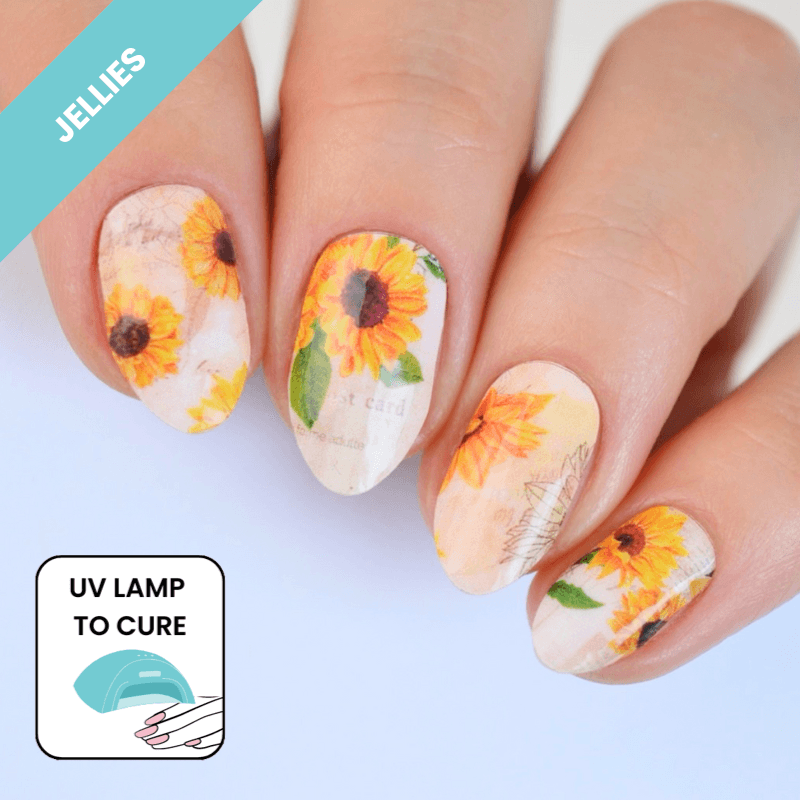 Sunflower | Jellies DIY Soft Semi Cured Gel Nail Wraps