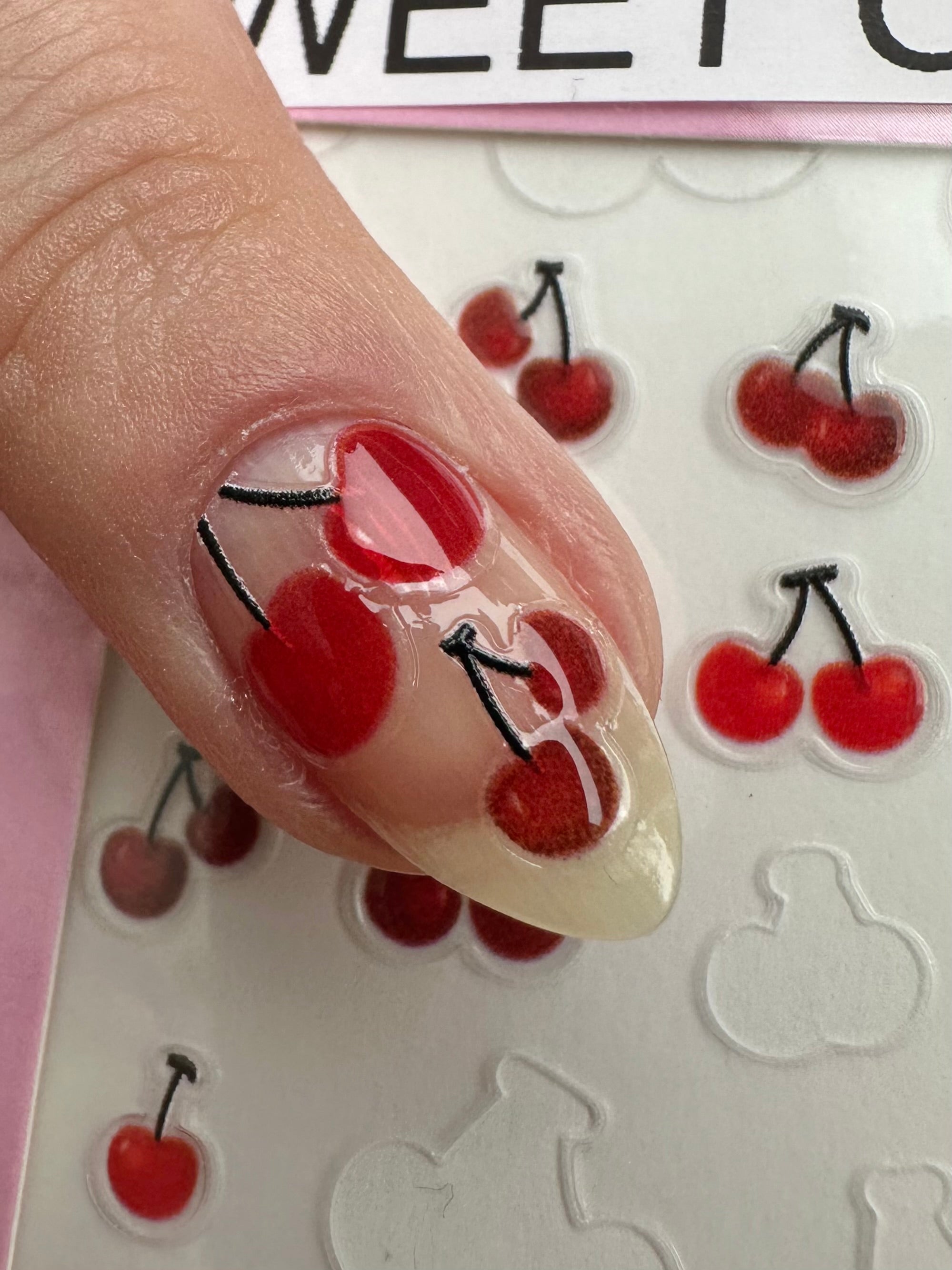 Sweet Cherry PLAY Nail Art Sticker