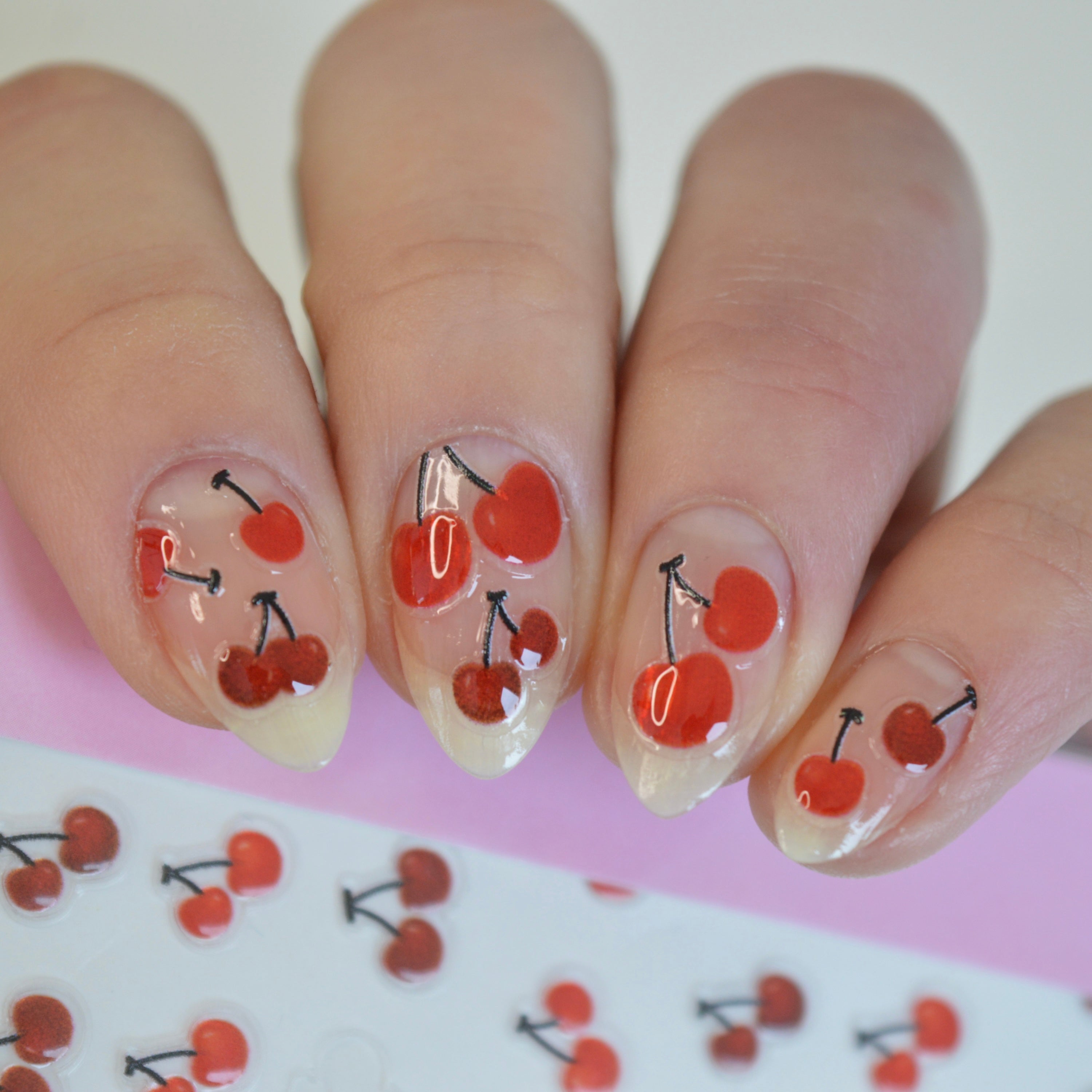 Sweet Cherry PLAY Nail Art Sticker