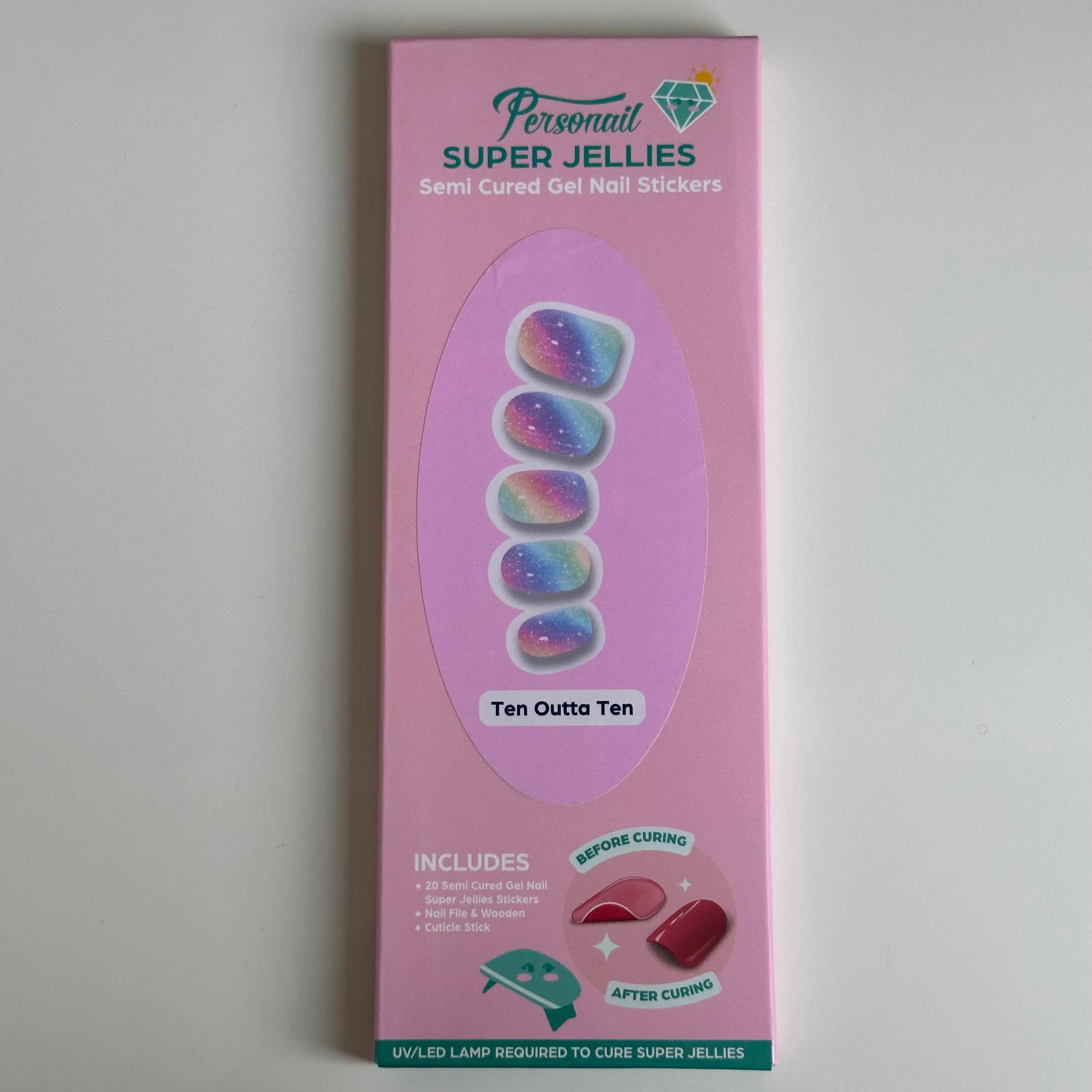 Ten Outta Ten | Super Jellies DIY Hard Semi Cured Gel Nail Wraps