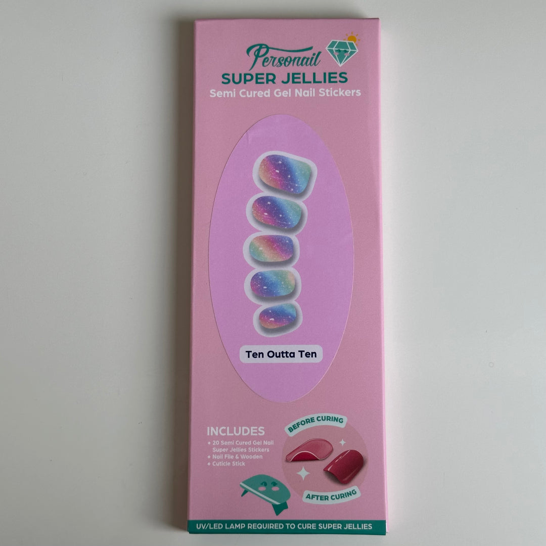 Ten Outta Ten | Super Jellies DIY Hard Semi Cured Gel Nail Wraps