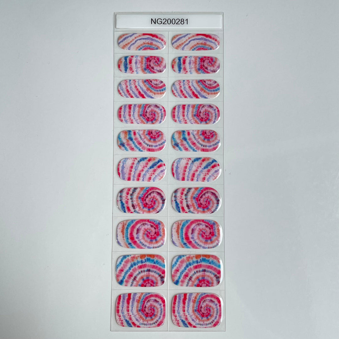 Tie Dye | Super Jellies DIY Semi Cured Gel Nail Wraps