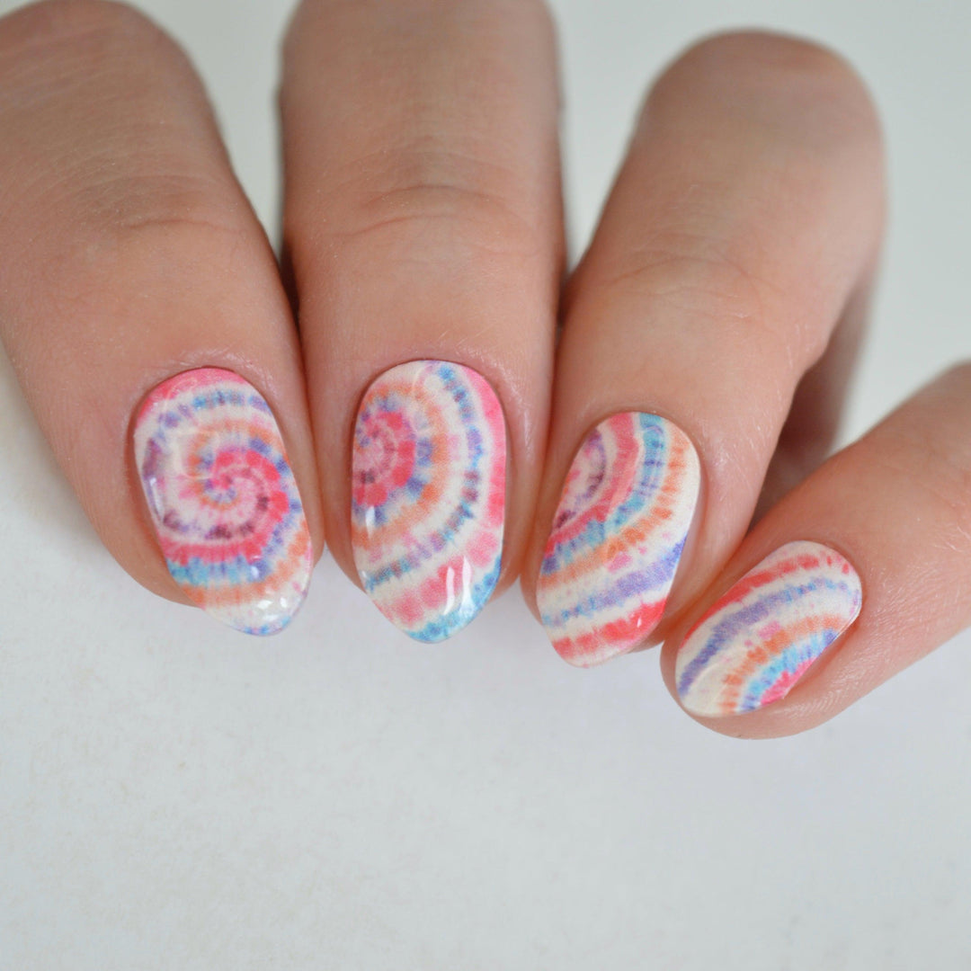 Tie Dye | Super Jellies DIY Semi Cured Gel Nail Wraps