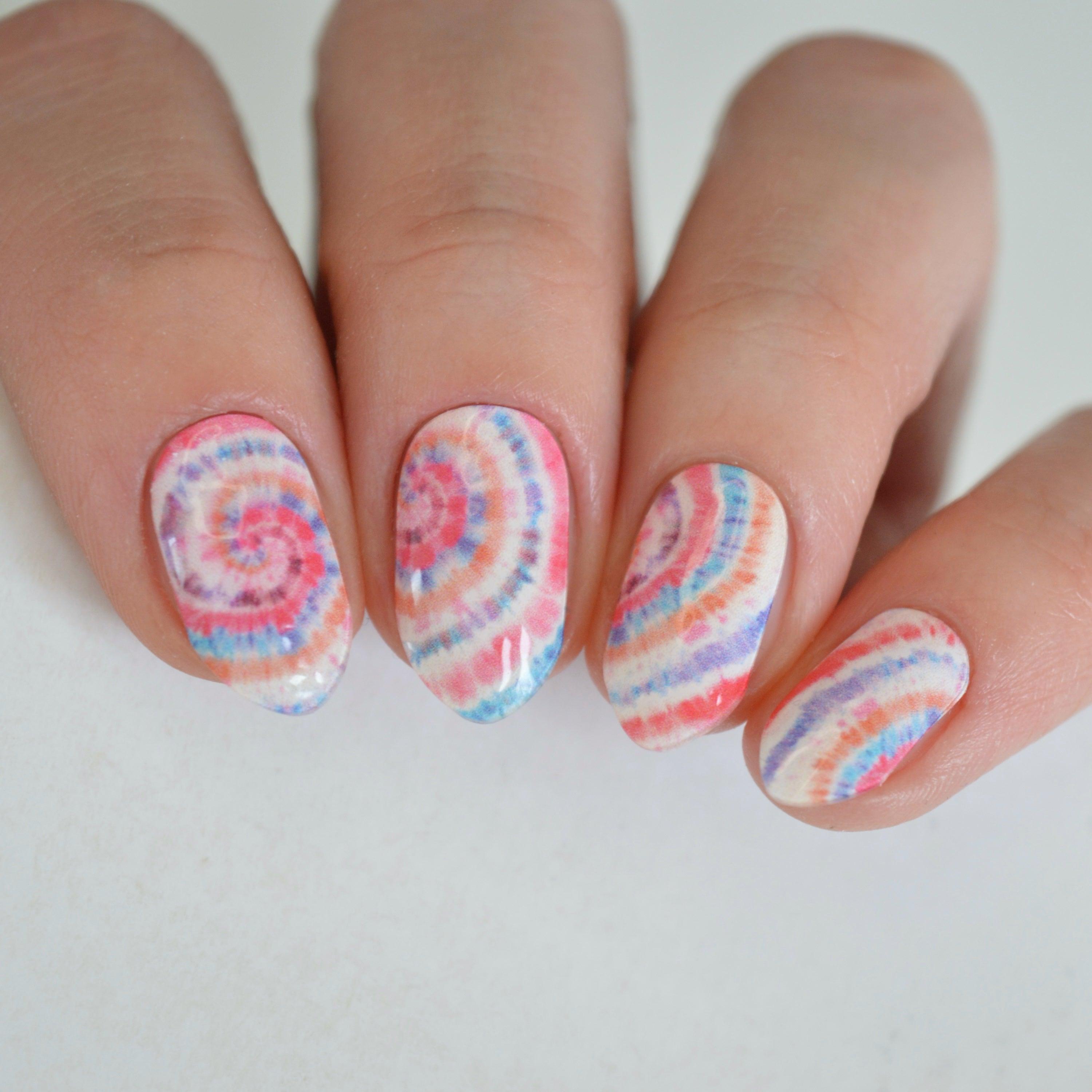 Tie Dye | Super Jellies DIY Semi Cured Gel Nail Wraps