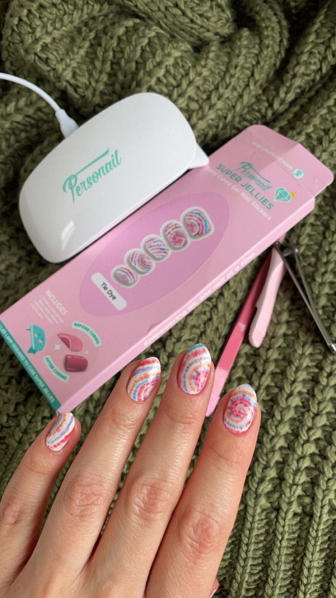 Tie Dye | Super Jellies DIY Semi Cured Gel Nail Wraps