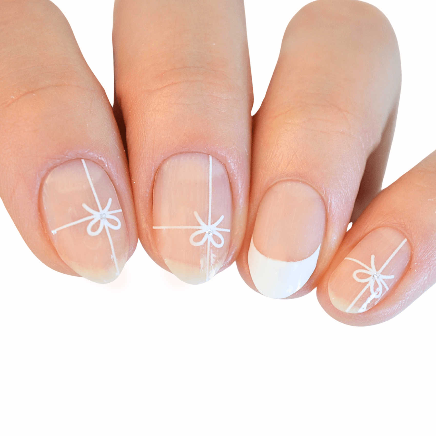 Trinity | Bow French Tip Nail Polish Wrap