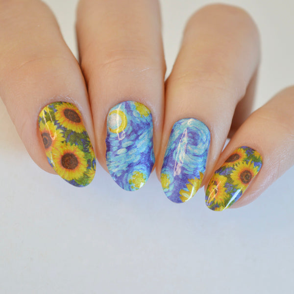 Vincent's Sunflowers  | Nail Polish Wraps