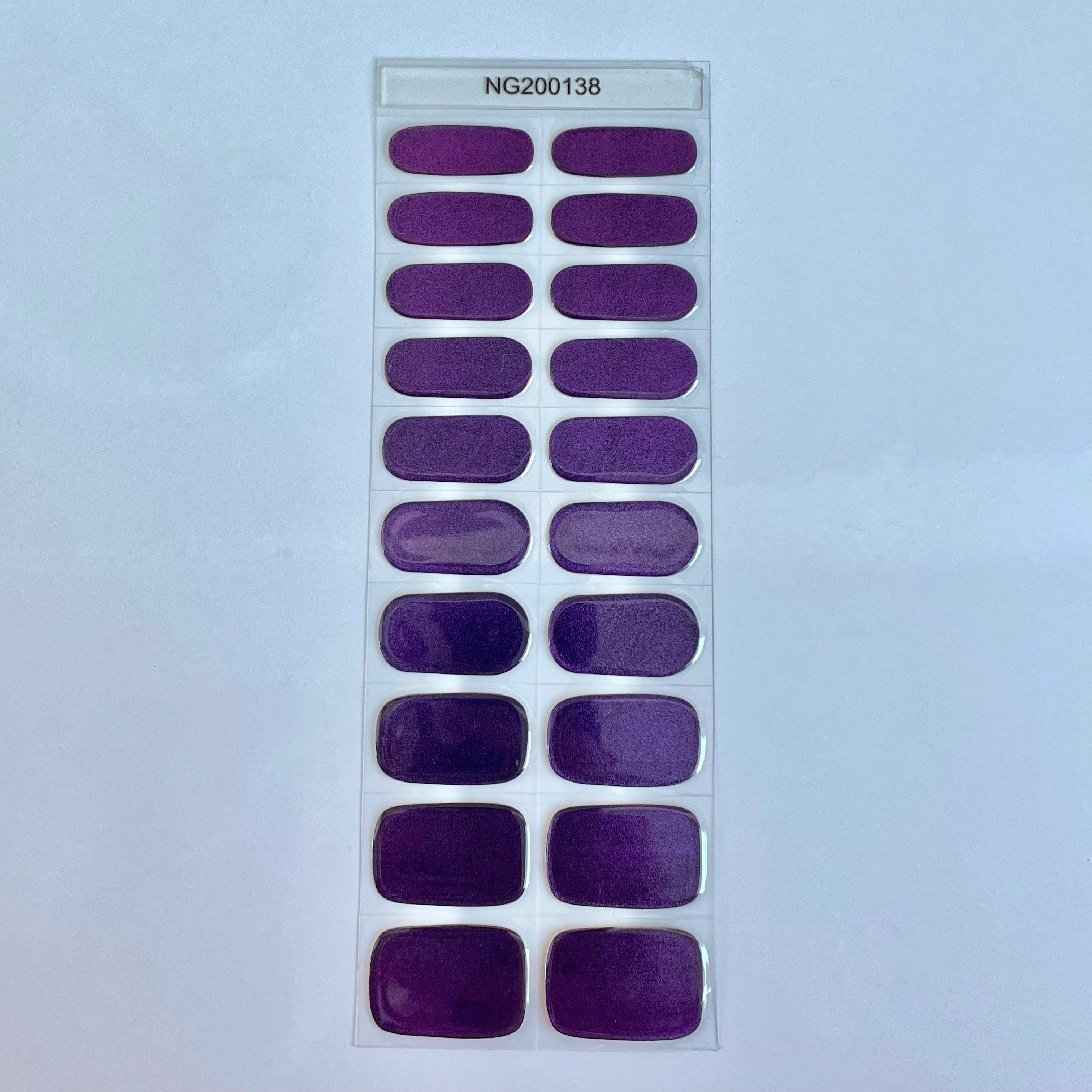 Violet | Super Jellies DIY Hard Semi Cured Gel Nail Wraps