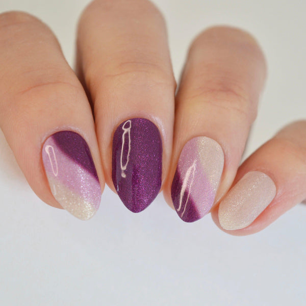 Violet Vortex | Super Jellies DIY Hard Semi Cured Gel Nail Wraps