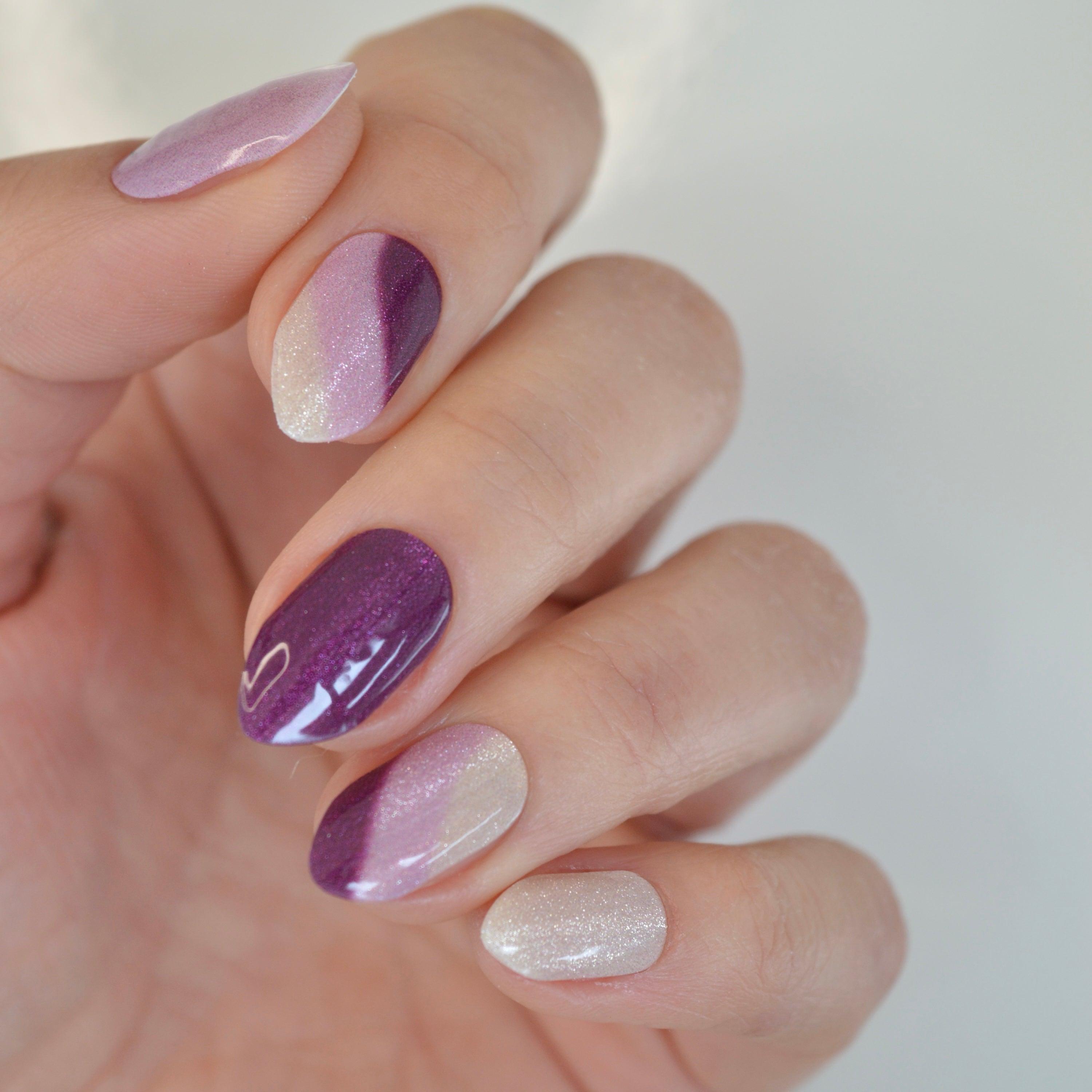 Violet Vortex | Super Jellies DIY Hard Semi Cured Gel Nail Wraps