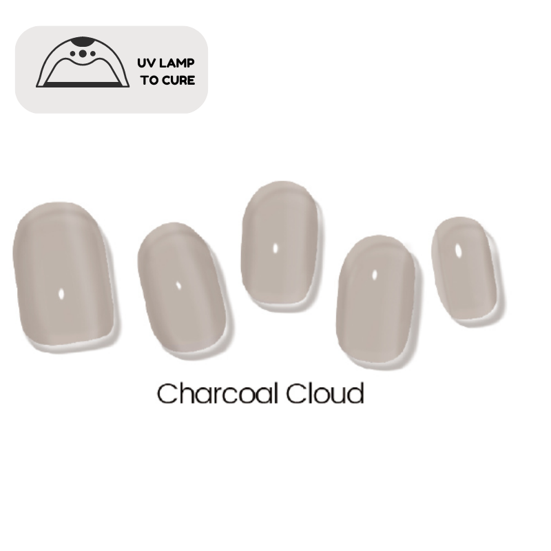 Charcoal Cloud DIY Semi Cured Gel Nail Wraps