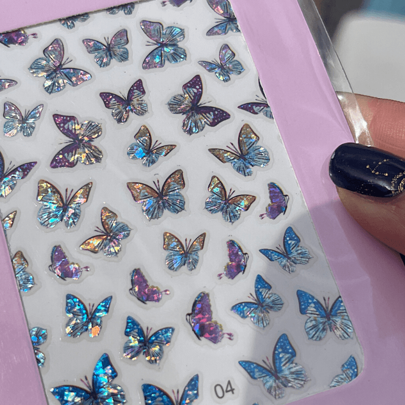 Butterfly Crystal PLAY Nail Art Sticker