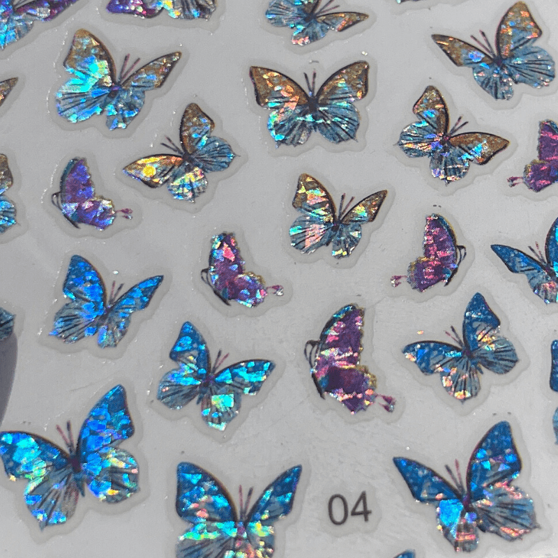 Butterfly Crystal PLAY Nail Art Sticker