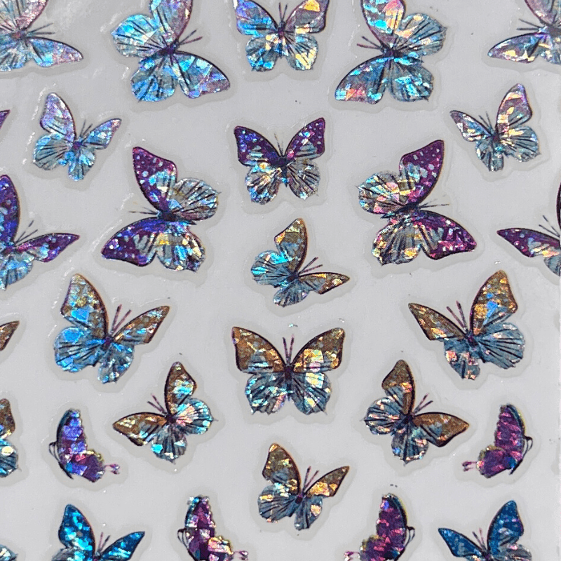 Butterfly Crystal PLAY Nail Art Sticker