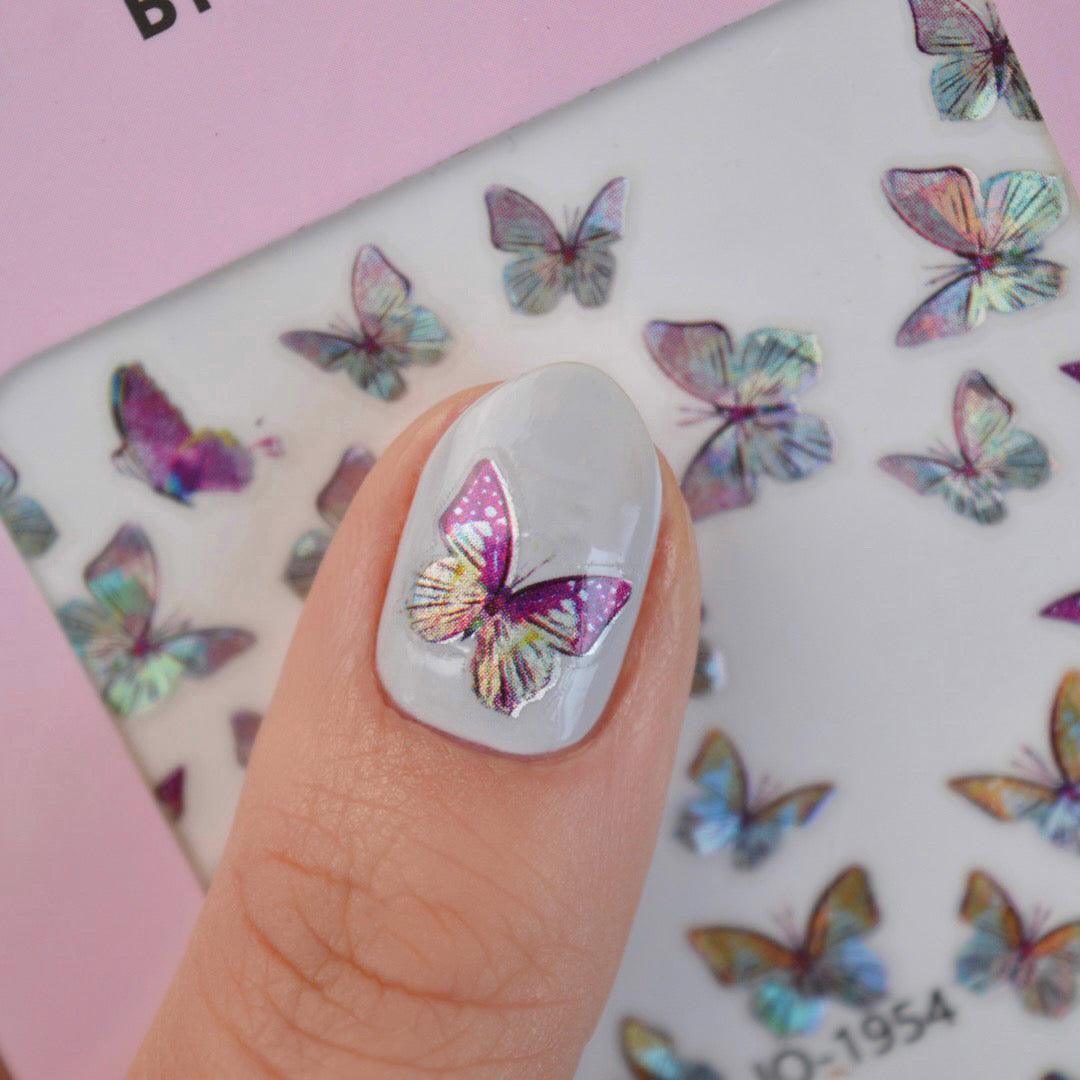 Butterfly Crystal PLAY Nail Art Sticker
