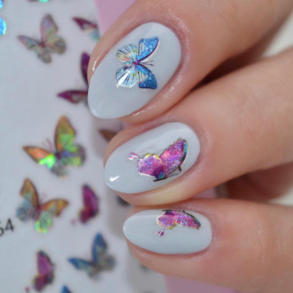 Butterfly Crystal PLAY Nail Art Sticker