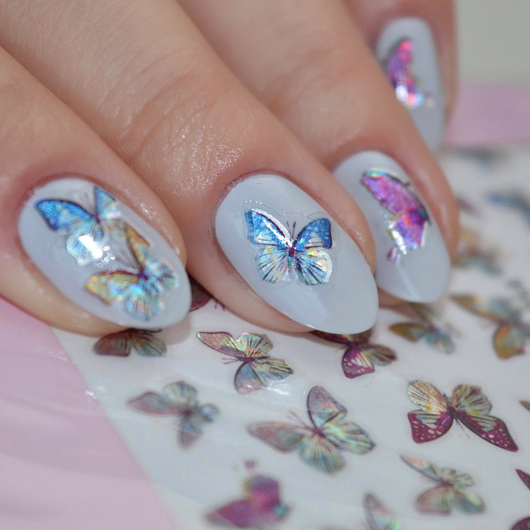 Butterfly Crystal PLAY Nail Art Sticker