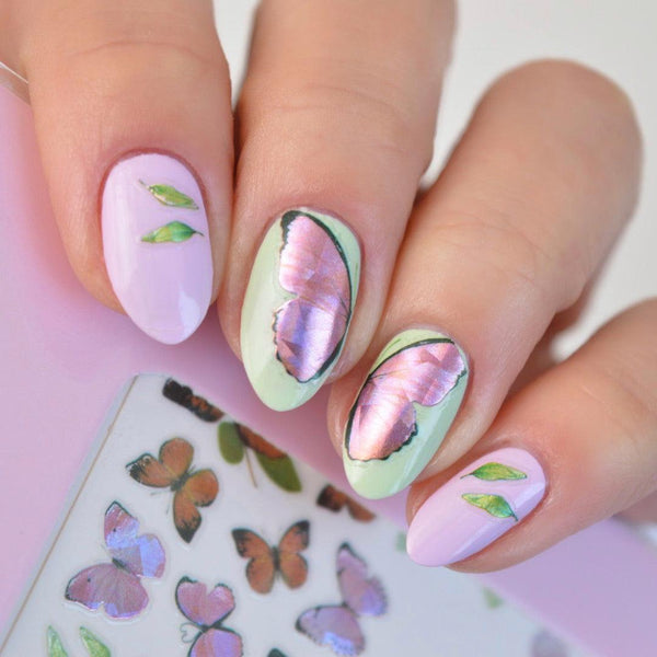 Butterfly Lavender PLAY Nail Art Sticker