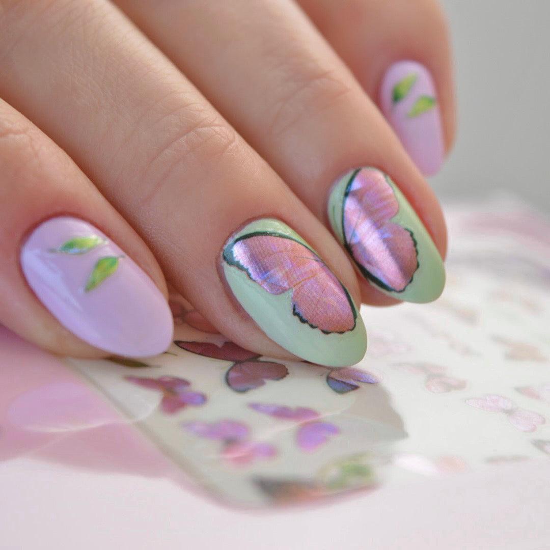 Butterfly Lavender PLAY Nail Art Sticker