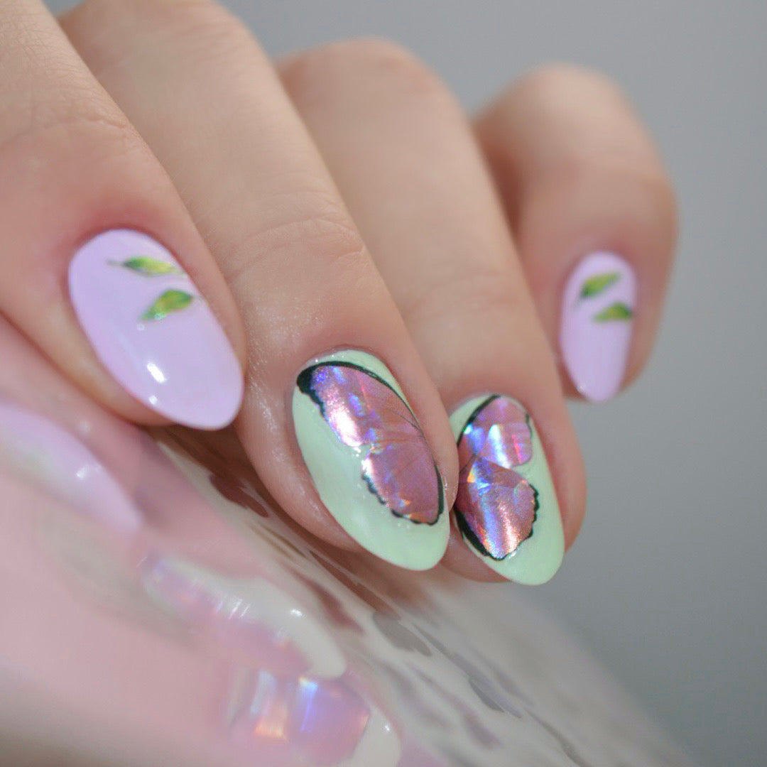 Butterfly Lavender PLAY Nail Art Sticker