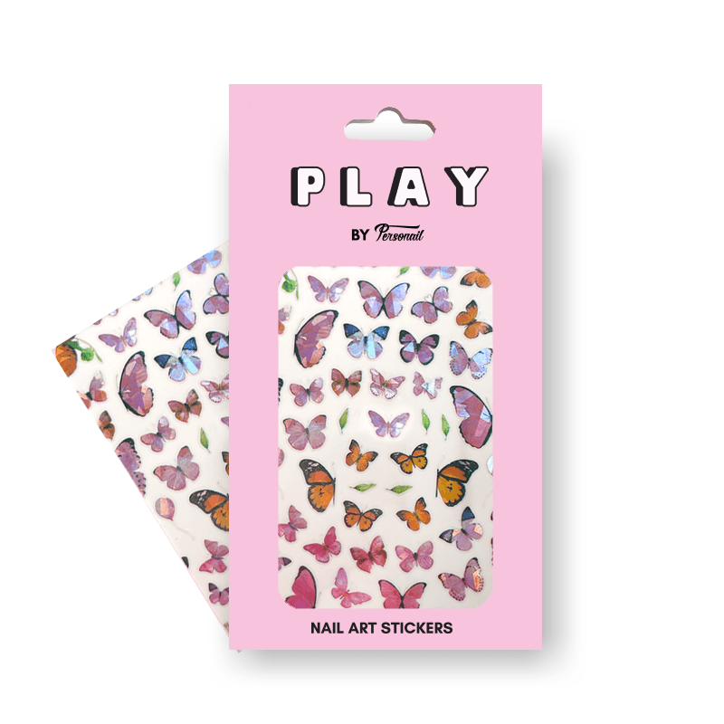 Butterfly Lavender PLAY Nail Art Sticker