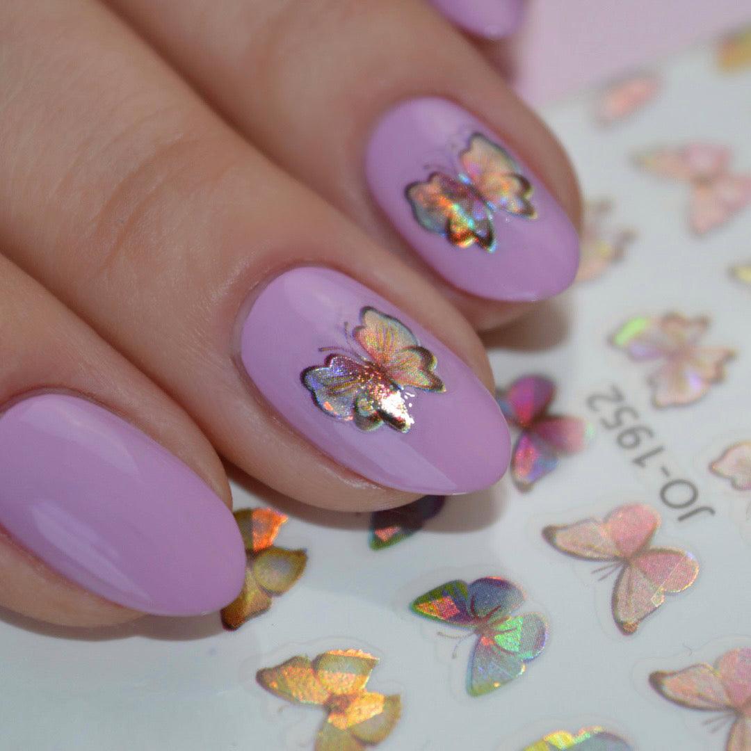Butterfly Rainbow PLAY Nail Art Sticker