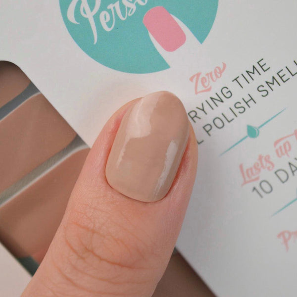 Coffee | Neutral Plain Colour Nail Polish Wrap