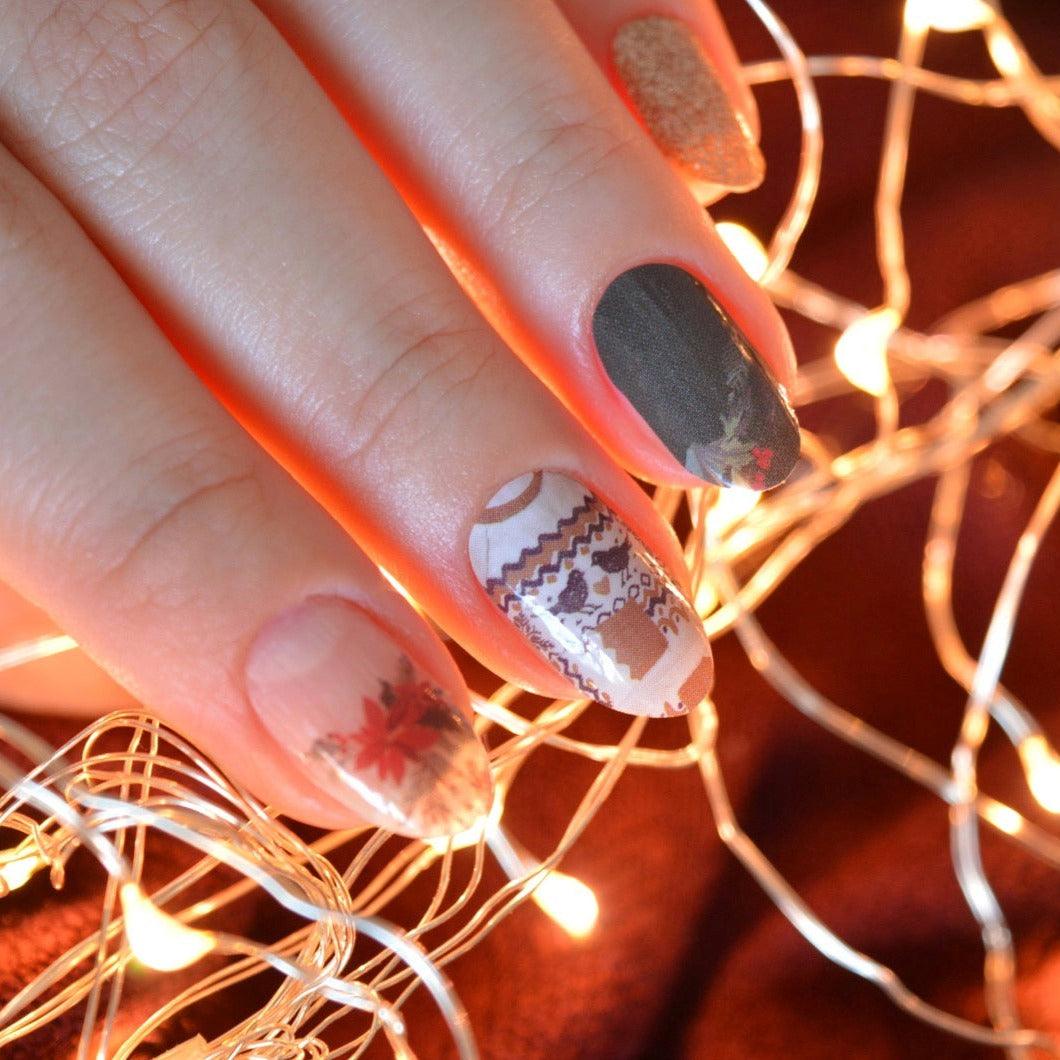 [COLLAB] Cosy Cabin Nail Wraps