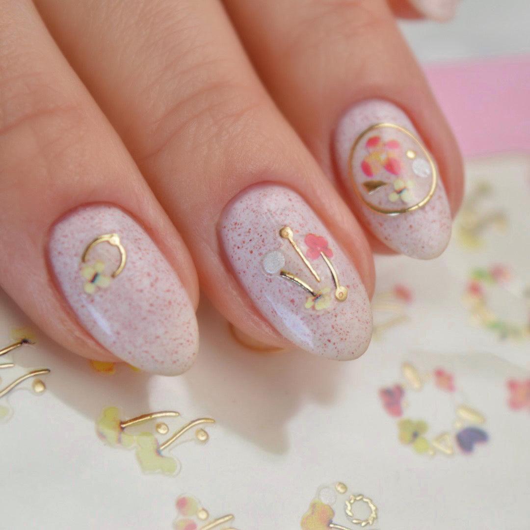 Flowers PLAY Nail Art Sticker