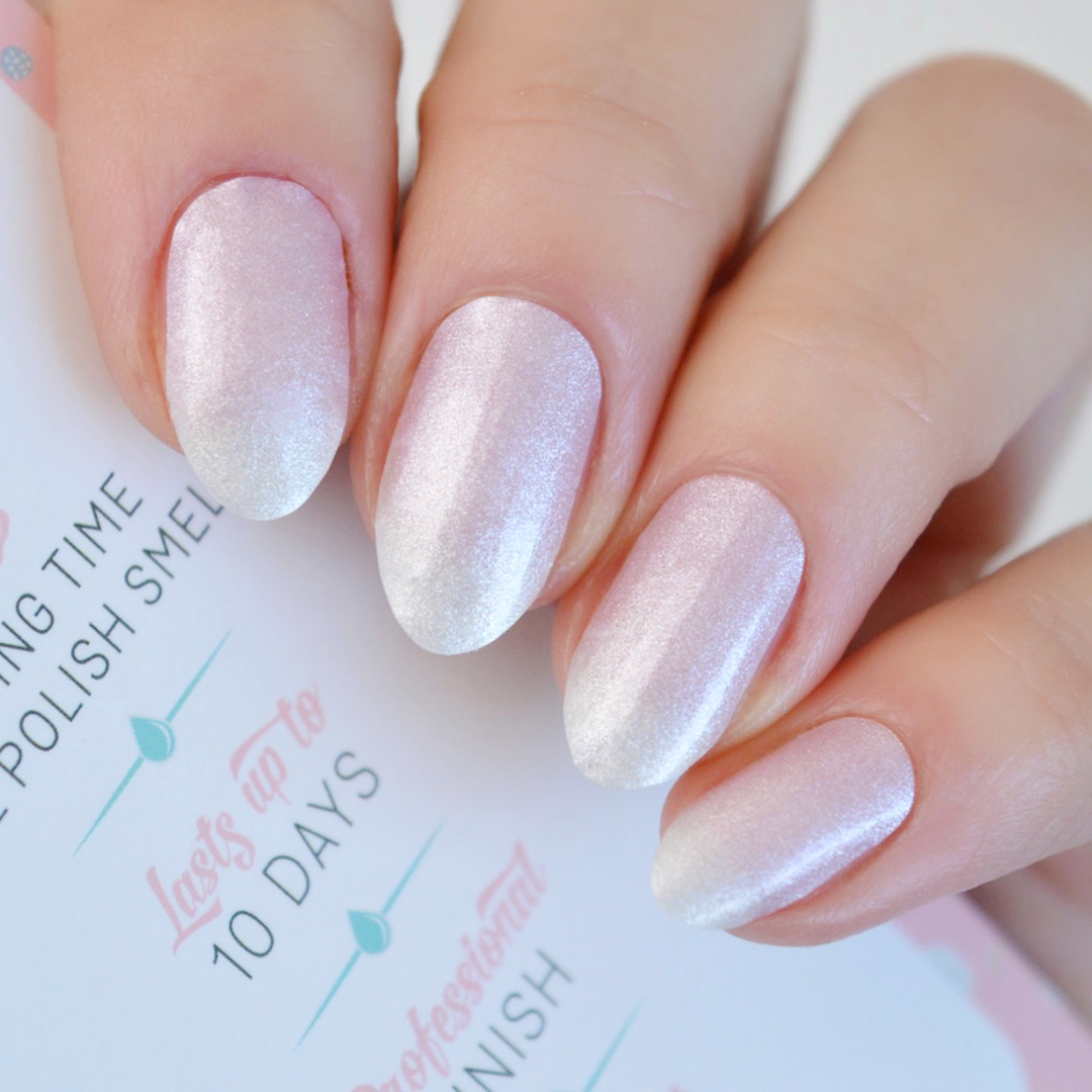 Glazed Donut | Frosted French Ombre Nail Polish Wrap