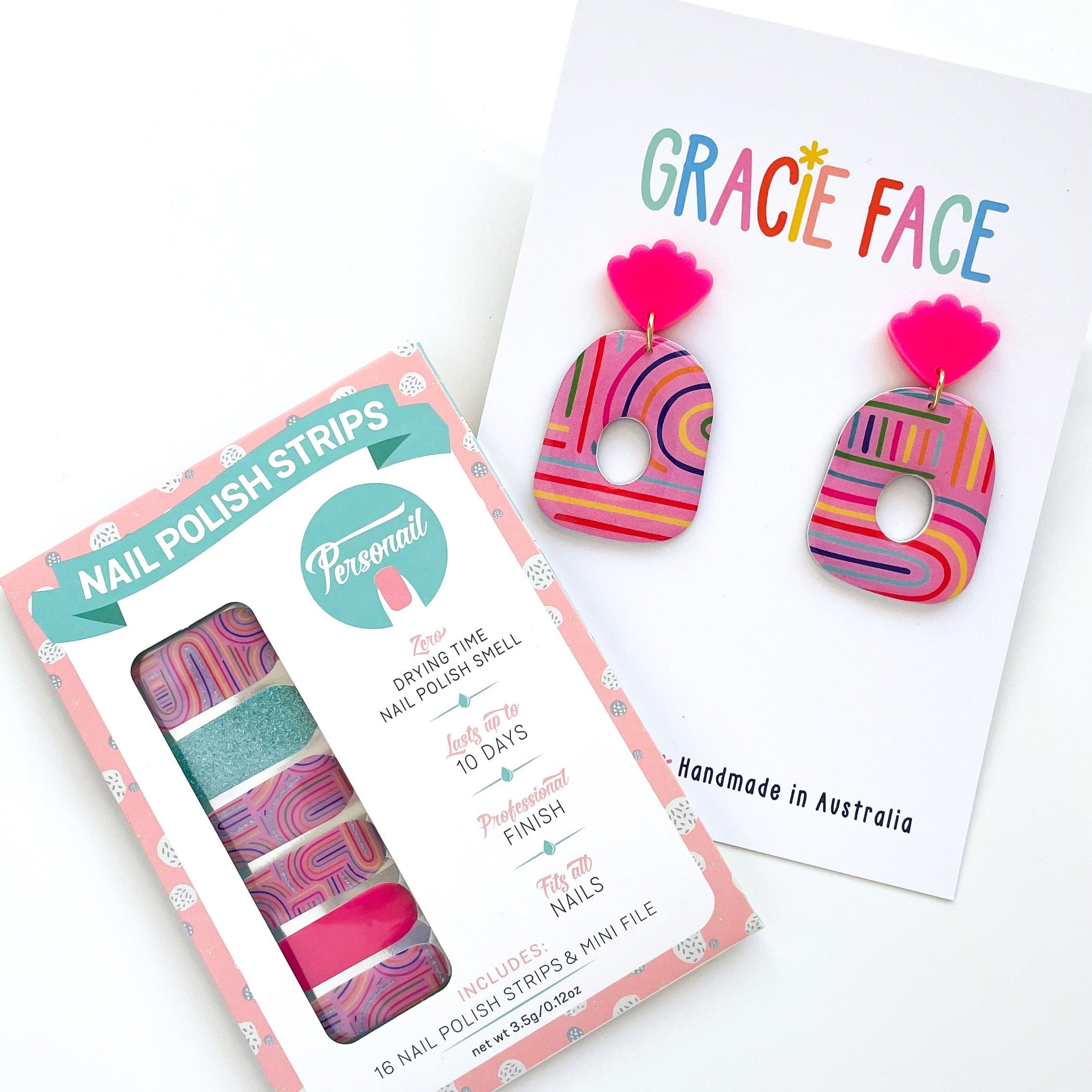 Maze Nail Wraps by Gracie Face [COLLAB]