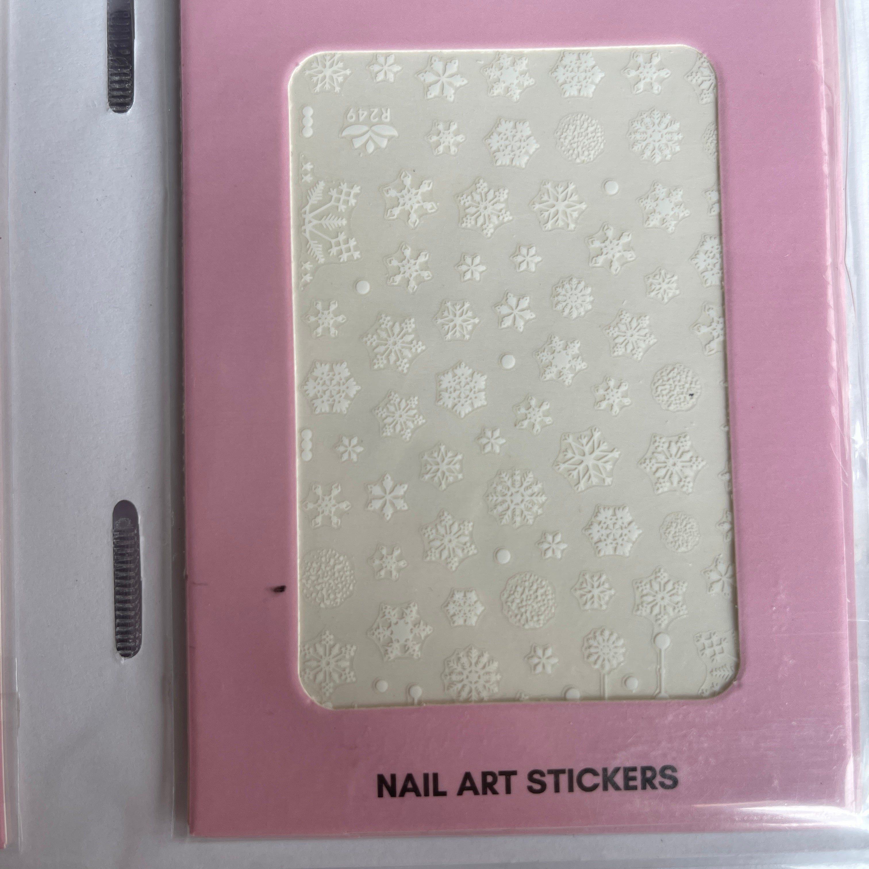 Snowy PLAY Nail Art Sticker