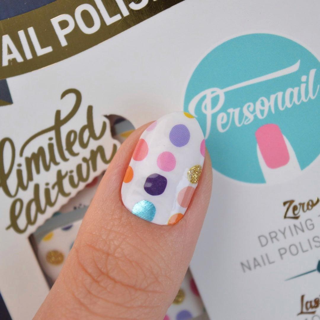 [COLLAB] I Rock a lot of polkadot  Whimsy Kaleidoscope Nail Polish Wraps