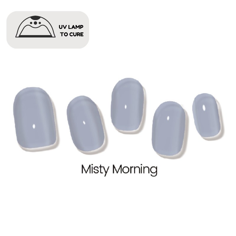 Misty Morning Jellies DIY Semi Cured Gel Nail Wraps