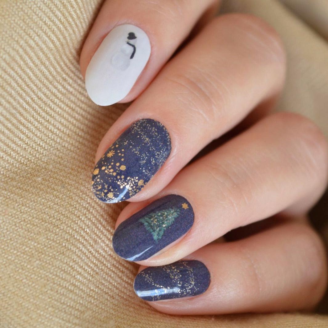 Midnight Magic Christmas Nail Polish Wraps [COLLAB]