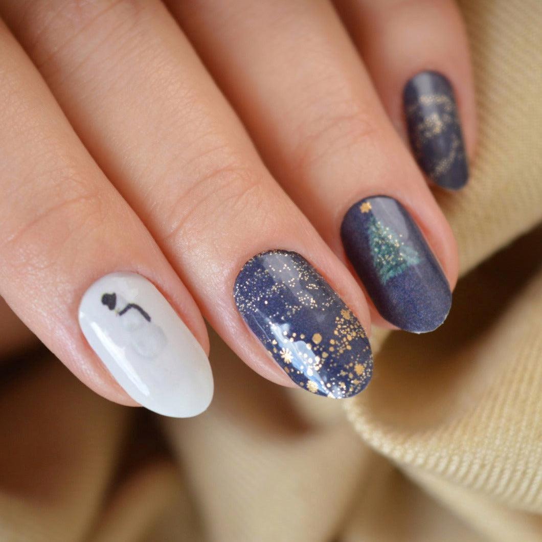 Midnight Magic Christmas Nail Polish Wraps [COLLAB]