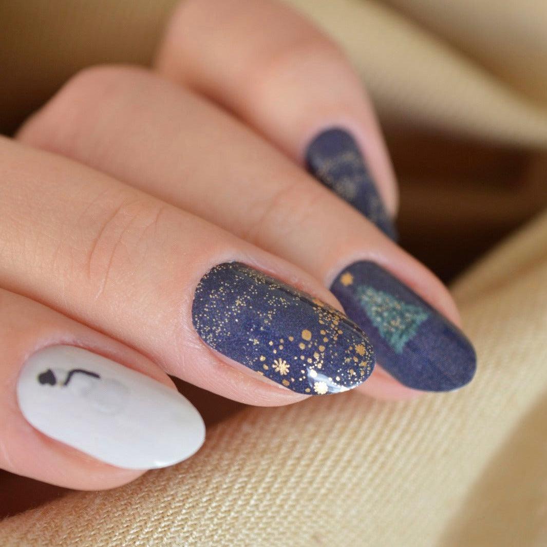 Midnight Magic Christmas Nail Polish Wraps [COLLAB]