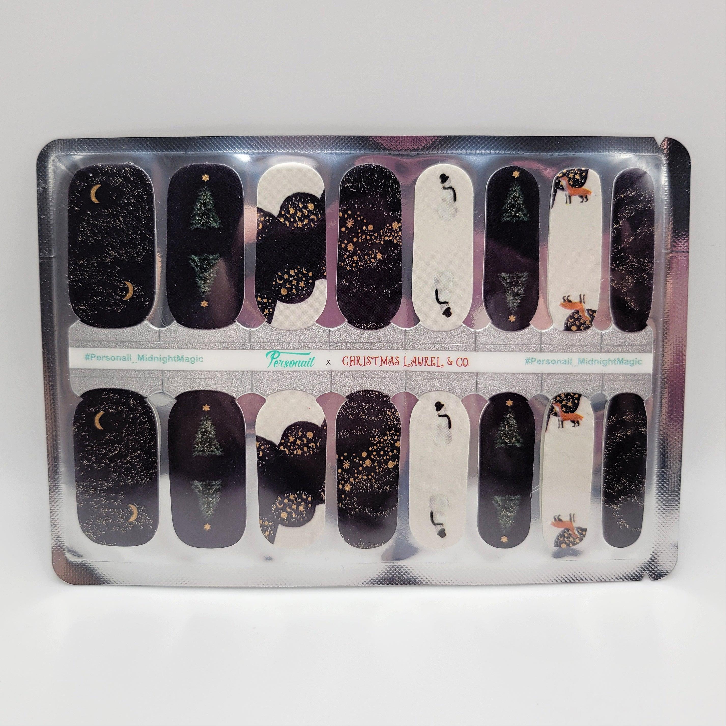 Midnight Magic Christmas Nail Polish Wraps [COLLAB]
