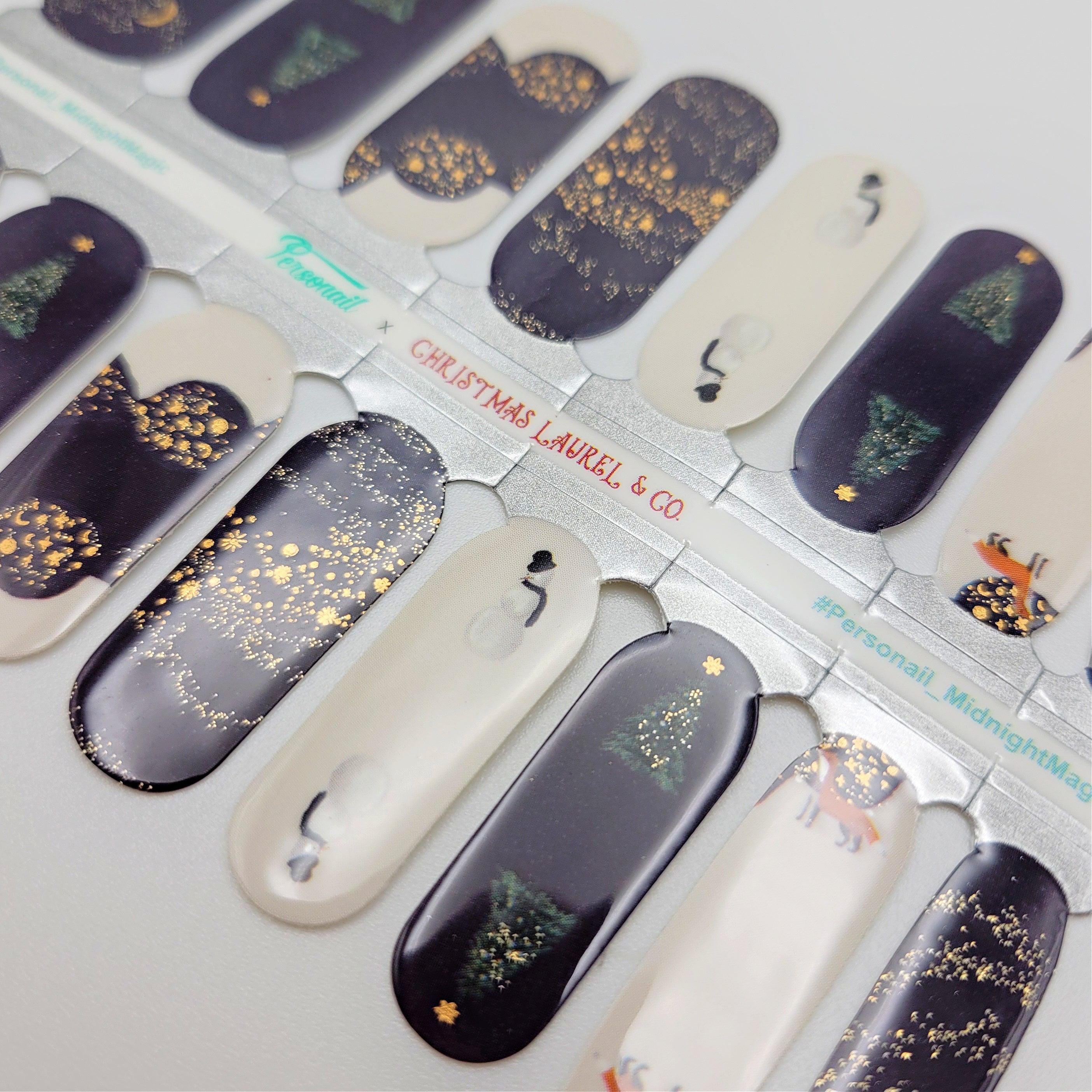 Midnight Magic Christmas Nail Polish Wraps [COLLAB]