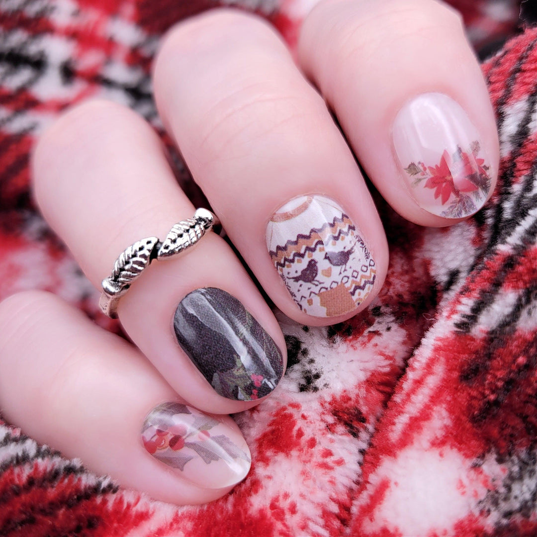 [COLLAB] Cosy Cabin Nail Wraps
