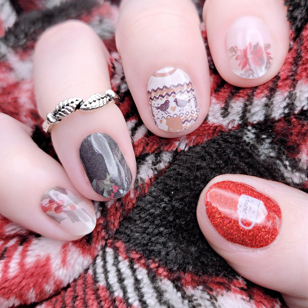 [COLLAB] Cosy Cabin Nail Wraps