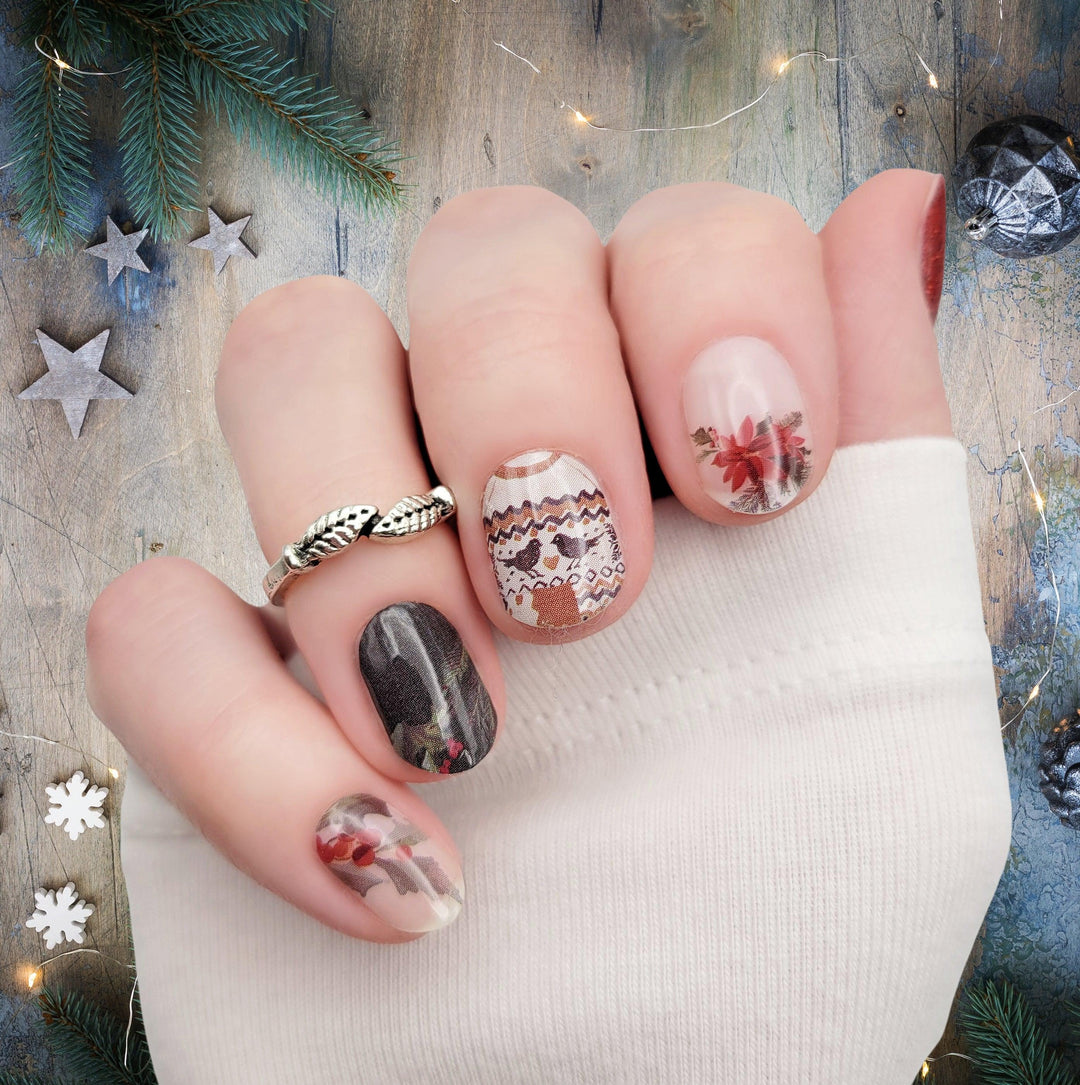 [COLLAB] Cosy Cabin Nail Wraps