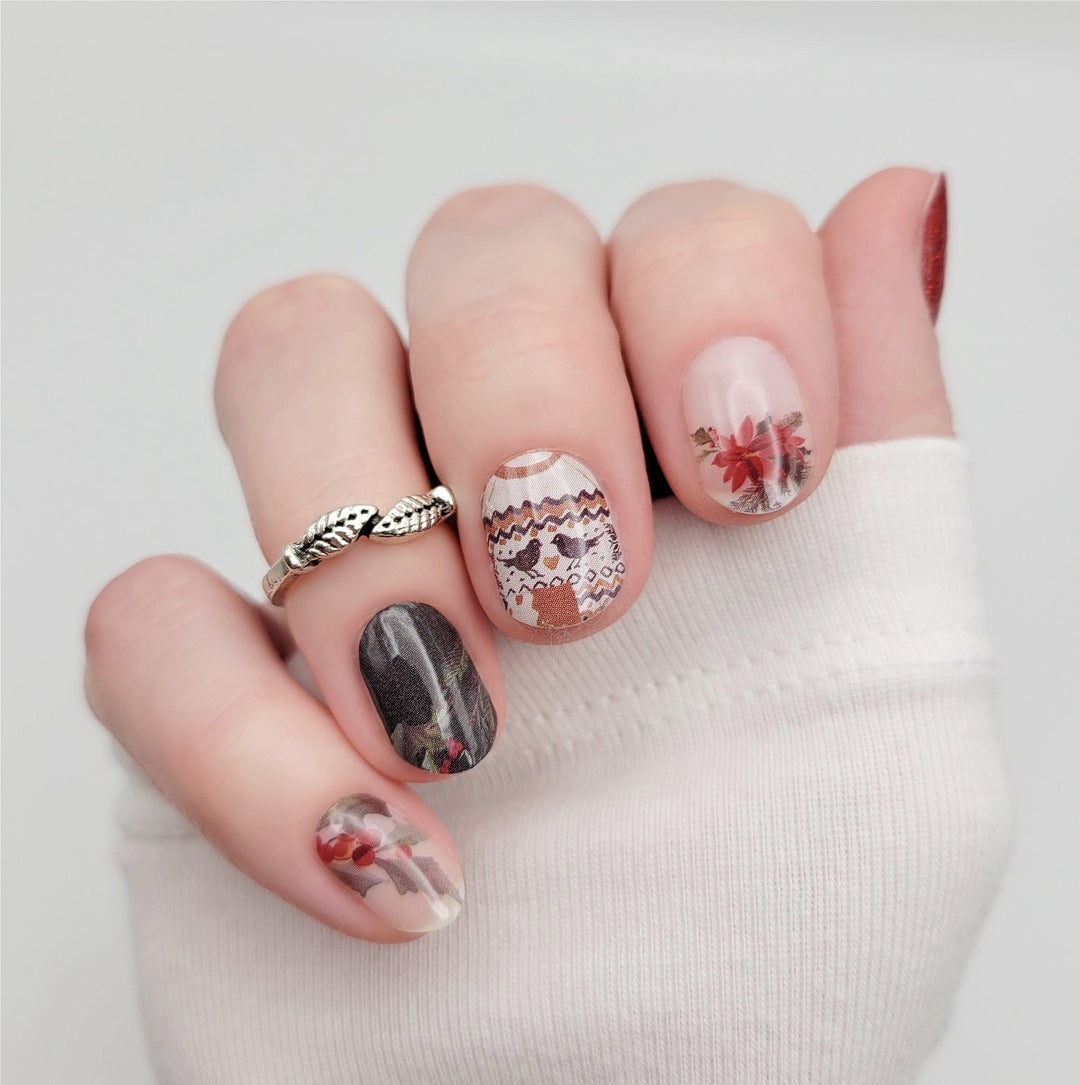 [COLLAB] Cosy Cabin Nail Wraps