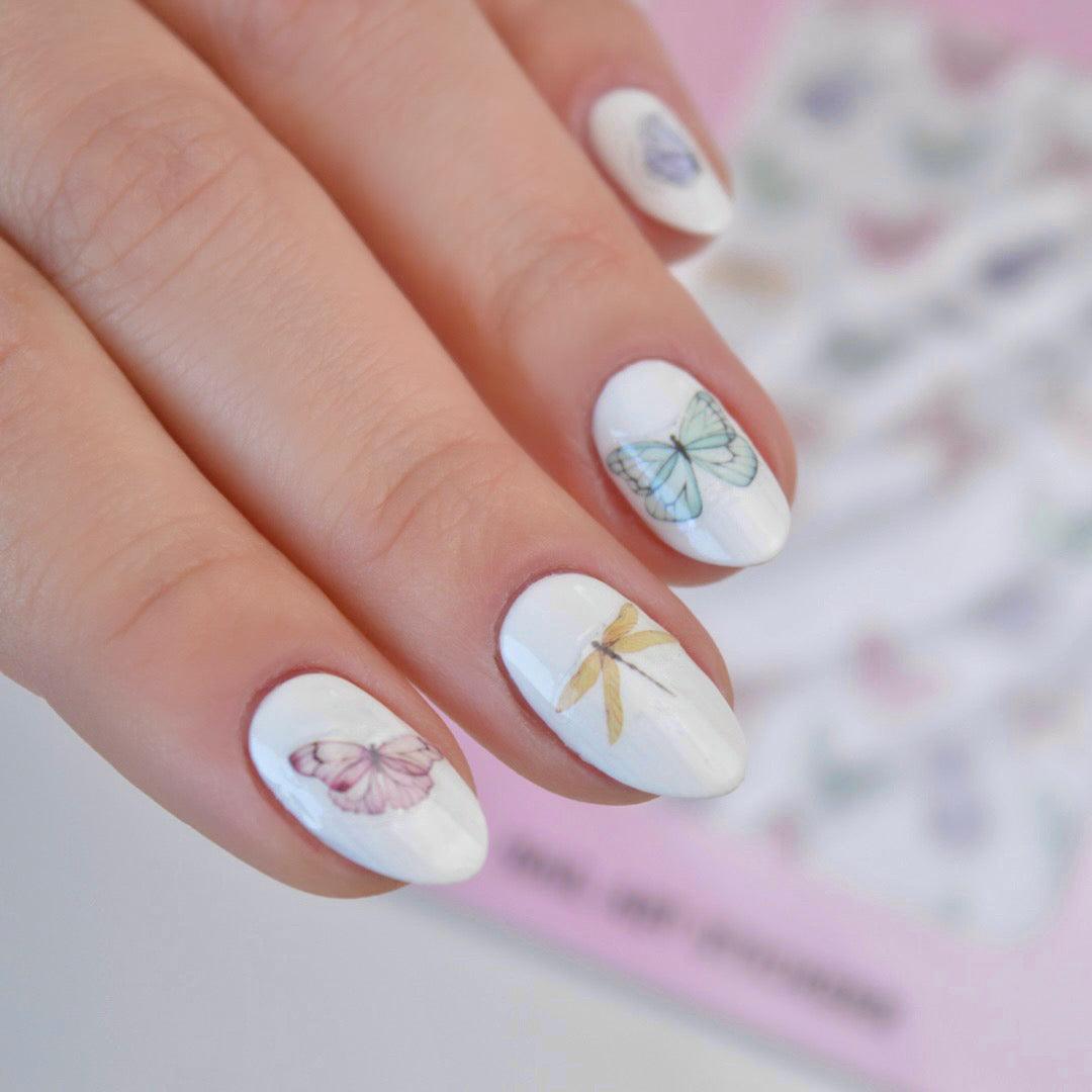 Pastel Butterfly PLAY Nail Art Sticker