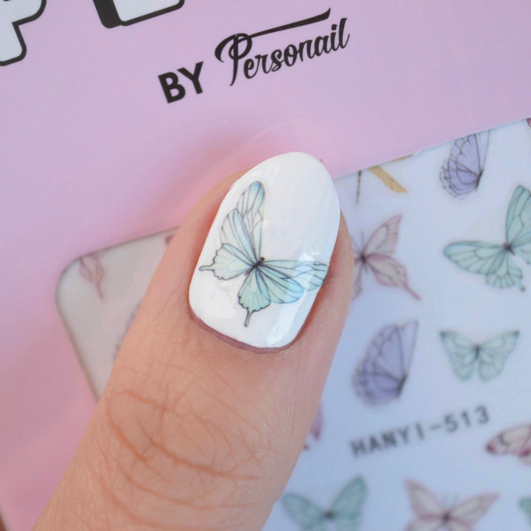 Pastel Butterfly PLAY Nail Art Sticker