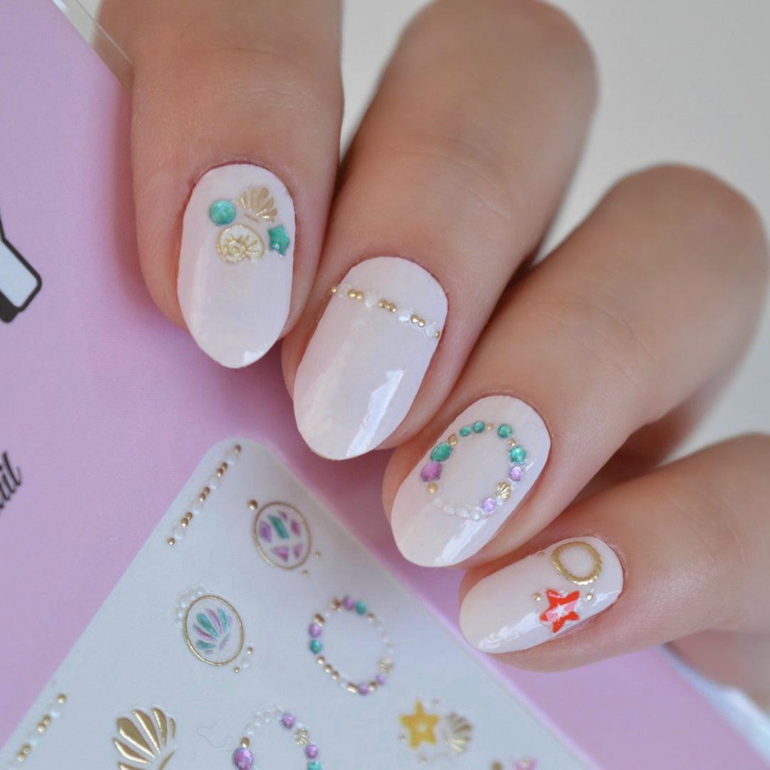 Seashell PLAY Nail Art Sticker