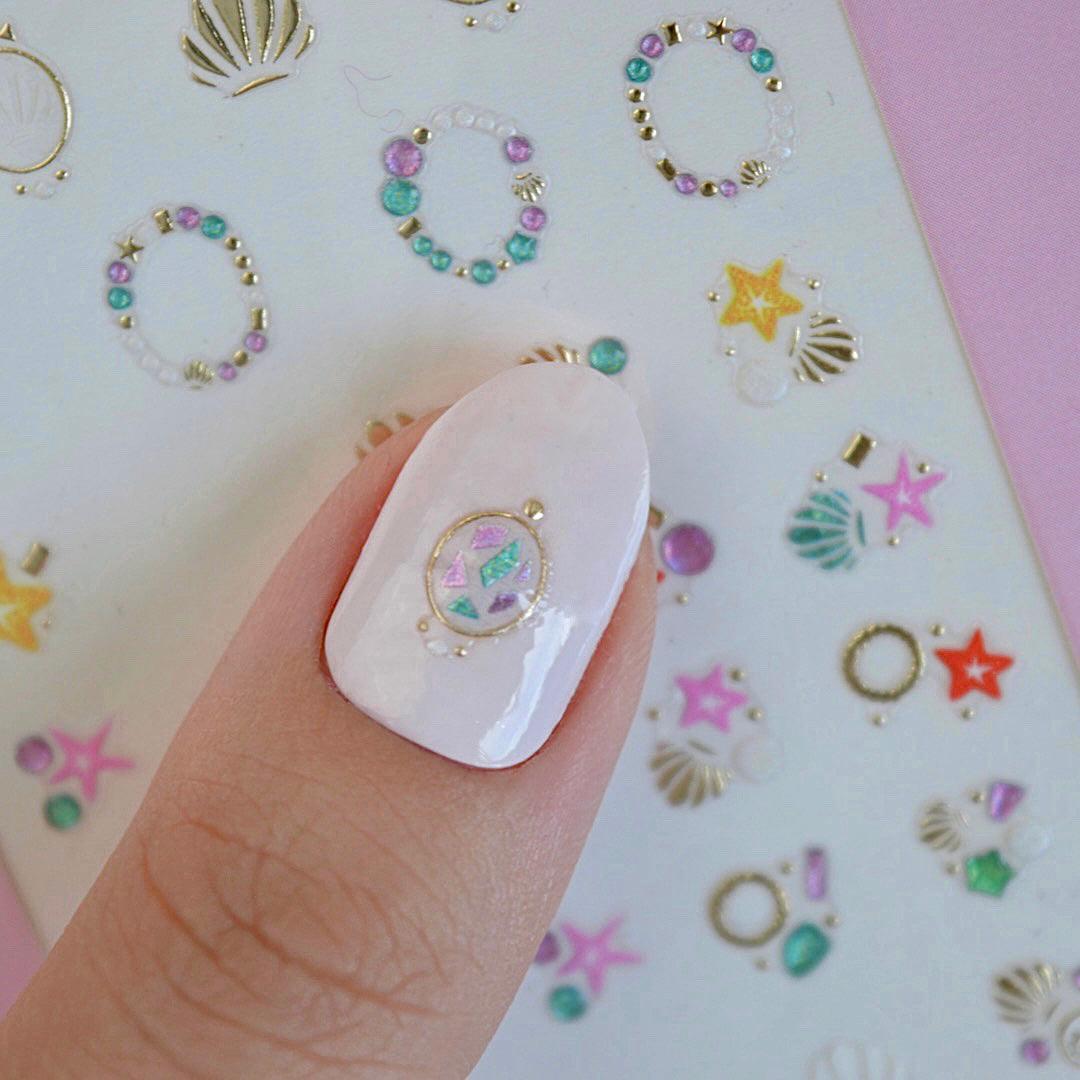 Seashell PLAY Nail Art Sticker